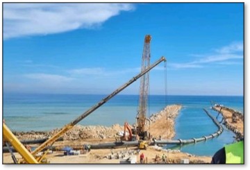 CONSTRUCTION PROJECT OF THE MARINE PIPELINES FOR CORSODESALINATION PLANT (ALGERIA)